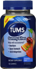 Tums Assorted Fruit Gummy Bites, 50 Ct