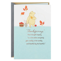 Hallmark Thanksgiving Card, Disney Winnie The Pooh Thankful Heart Thanksgiving Card