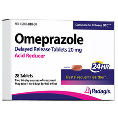 Omeprazole 20mg Dr Tablet 28ct Perrigo