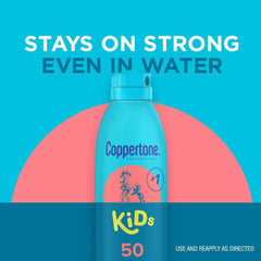 Coppertone Kids Broad Spectrum Sunscreen Spray, SPF 50, 5.5 oz