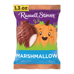 Russell Stover Halloween Milk Chocolate Caramel and Marshmallow Pumpkin - 1.3 oz