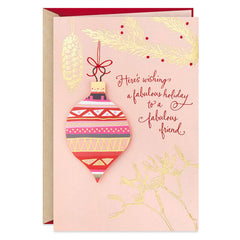 Hallmark Christmas Card, Love and Happiness Christmas Card for Friend