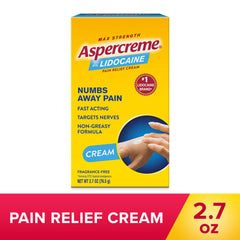 Aspercreme Pain Relief Cream, Max Strength - 2.7 oz