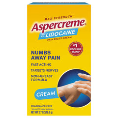 Aspercreme Pain Relief Cream, Max Strength - 2.7 oz