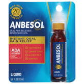 Anbesol Instant Oral Pain Relief Maximum Strength Liquid 0.41 fl oz
