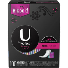 U by Kotex Barely There Panty Liners - 100 count