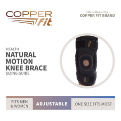 Copper Fit Natural Motion Knee Brace One Size Fits Most