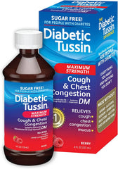 Diabetic Tussin Maximum Strength Cough & Chest Congestion DM Berry - 8.0 fl oz