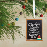 A Teacher's Heart Blackboard Hallmark Ornament