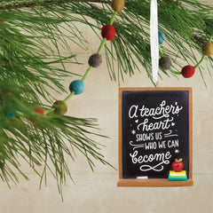 A Teacher's Heart Blackboard Hallmark Ornament
