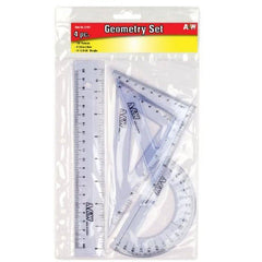 A&W Products Plastic Geometry Set, 4 Piece (21107)