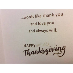 You're A Blessing Cornucopia Thanksgiving Card for Parents