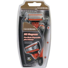 Goodsense M5 Magnum Disposable Razor 3 Ct - Case of 36