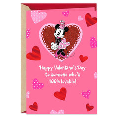 Hallmark Valentine's Day Card, Disney Minnie Mouse Loved and Lovable Valentine's Day Card