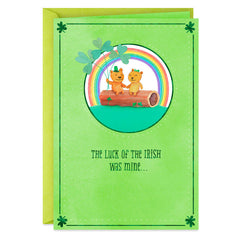 Hallmark St. Patrick's Day Card, Lucky to Love You Romantic St. Patrick's Day Card