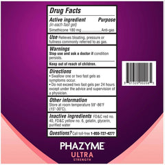 Phazyme Anti-Gas, Ultra Strength, 180 mg, Soft Gels - 12 EA