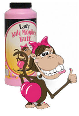 Anti Monkey Butt Lady Anti Friction Powder with Calamine - 6 oz bottle