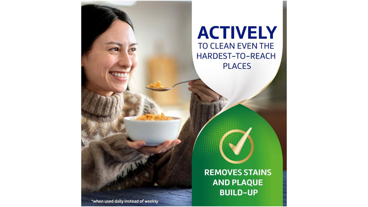Polident Overnight Whitening Antibacterial Dental Appliance Cleanser Tablets (30 ct)