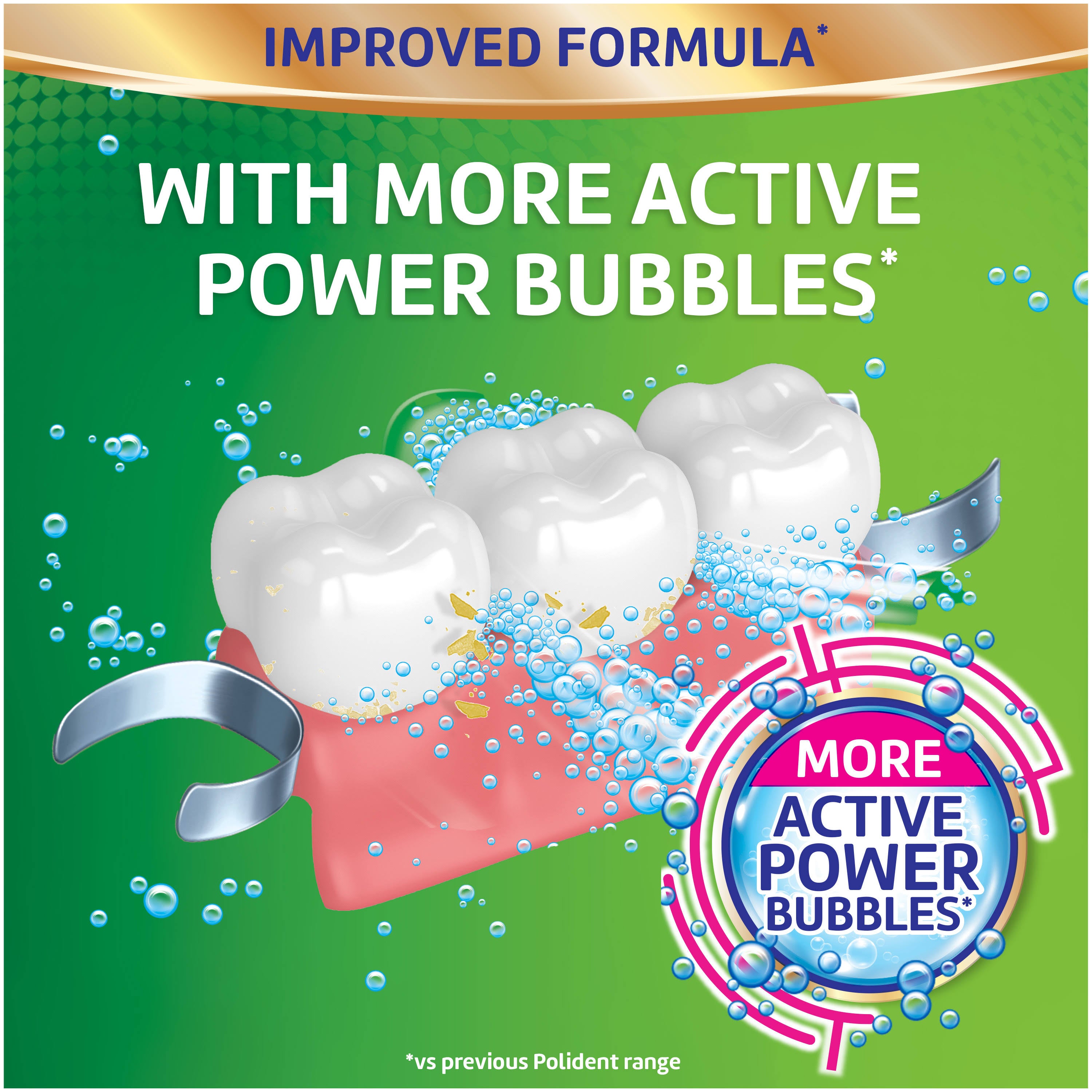 Polident Overnight Whitening Antibacterial Dental Appliance Cleanser Tablets (30 ct)
