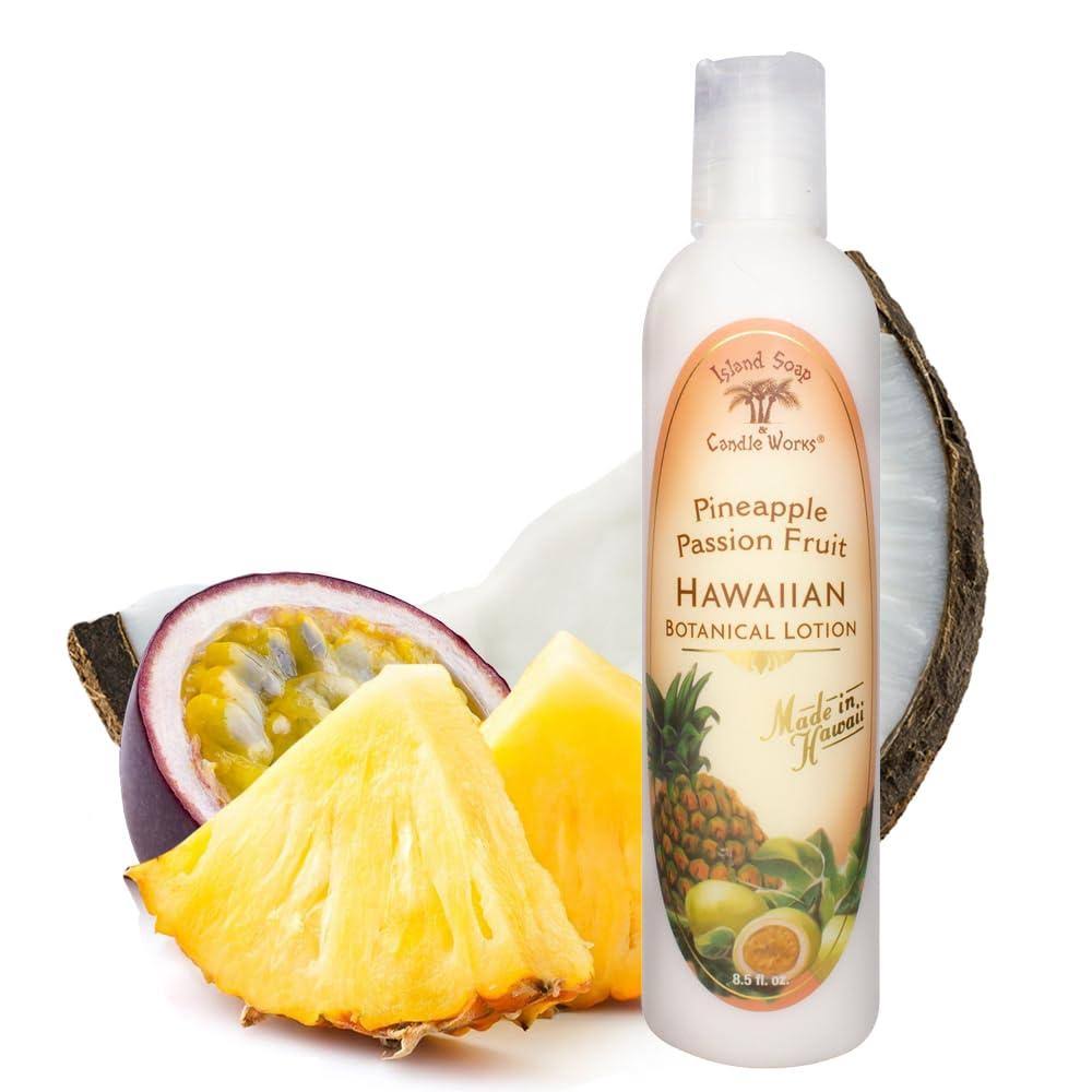 Island Soap & Candle Works Botanical Lotion 8.5 oz - Pineapple Passion Fruit