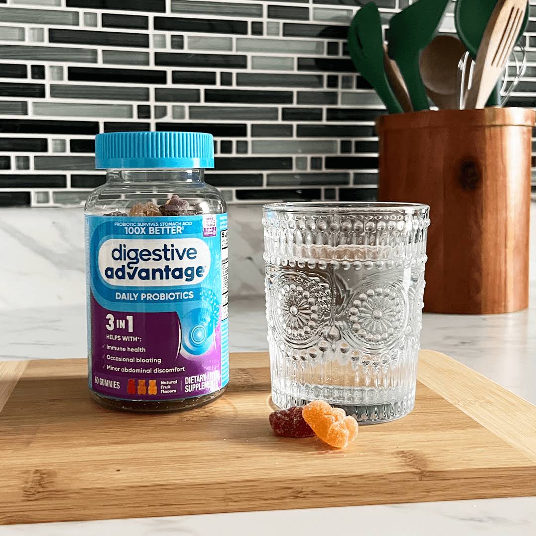 Digestive Advantage Probiotic Gummies, Natural Fruit - 60 count