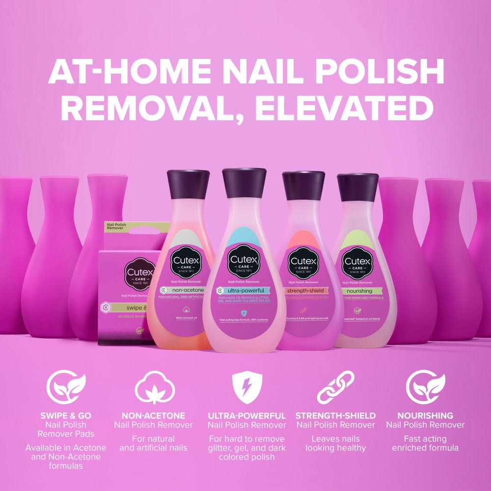 Cutex Strength Shield Nail Polish Remover - 6.7 fl oz