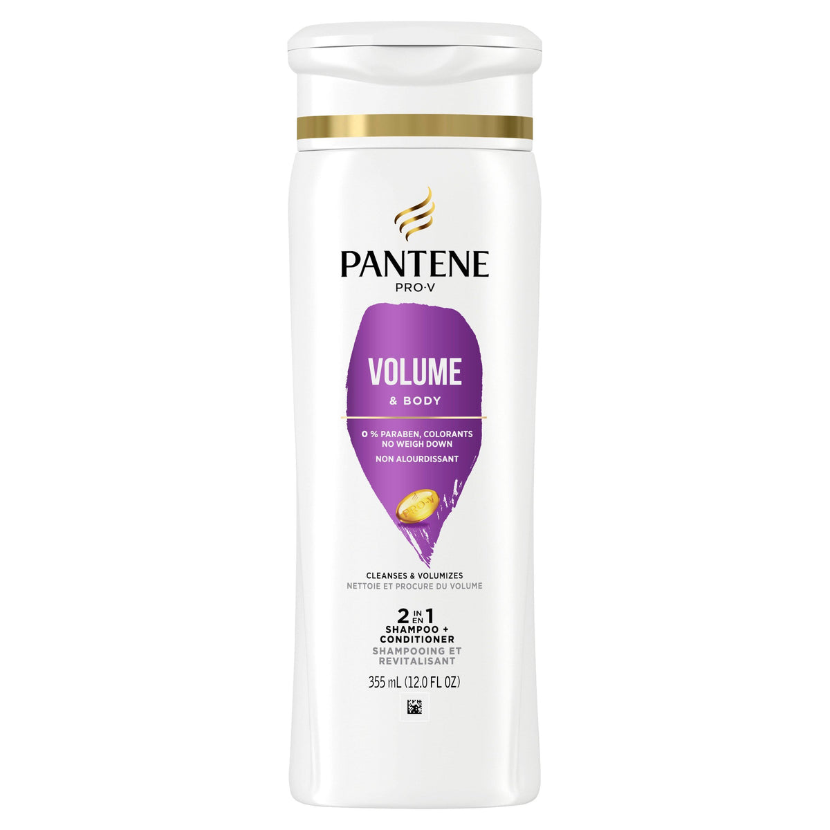Pantene Pro-V Volume & Body 2 in 1 Shampoo + Conditioner 12 oz
