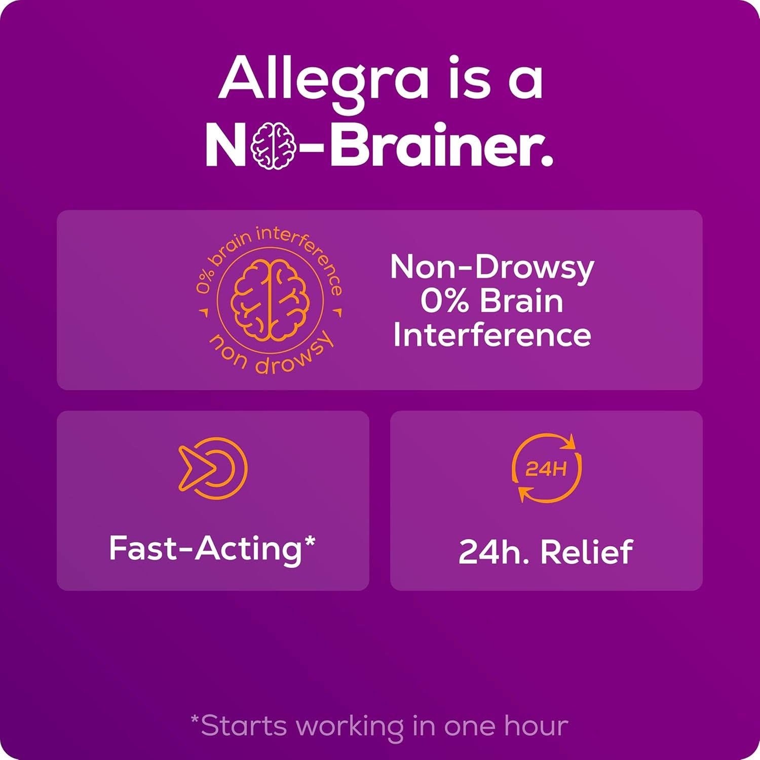 Allegra Adult 24 Hour Allergy - 45 Tablets