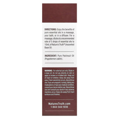 Nature's Truth Essential Oil, Patchouli, 0.51 Fluid Ounce