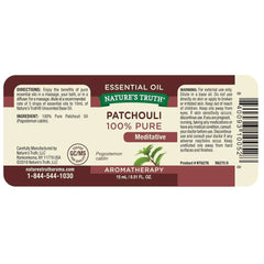 Nature's Truth Essential Oil, Patchouli, 0.51 Fluid Ounce