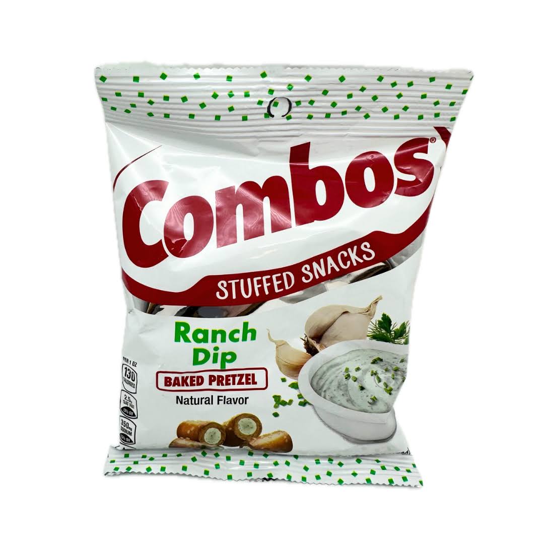 Combos Ranch Dip Baked Pretzel Stuffed Snacks 6.3oz