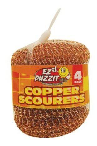 EZ Duzzit Copper Scourer - 4 Count - Cherry Valley Marketplace (925 Crescent St) - Delivered by Mercato