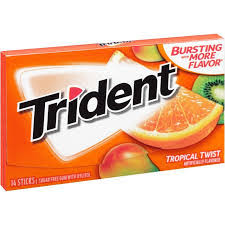 Trident Sugar Free Spearmint Gum 14 Count Package