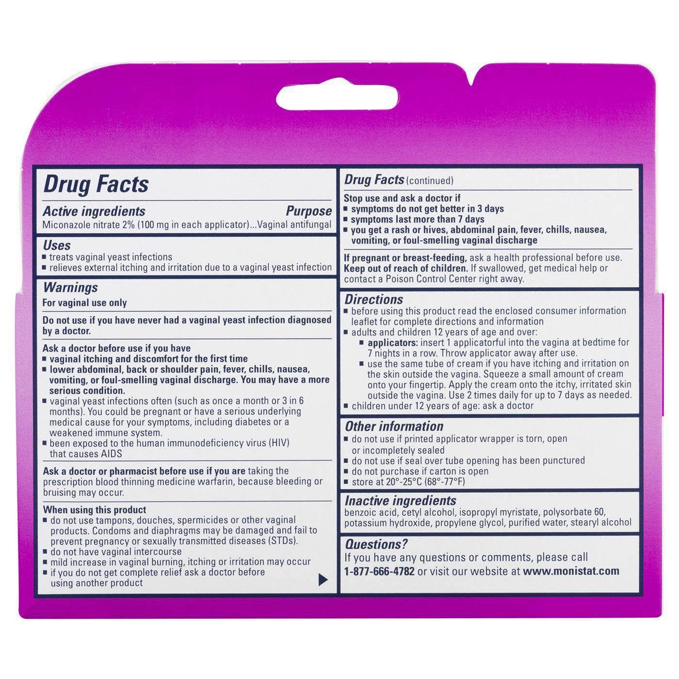 Monistat 7-Day Yeast Infection Treatment