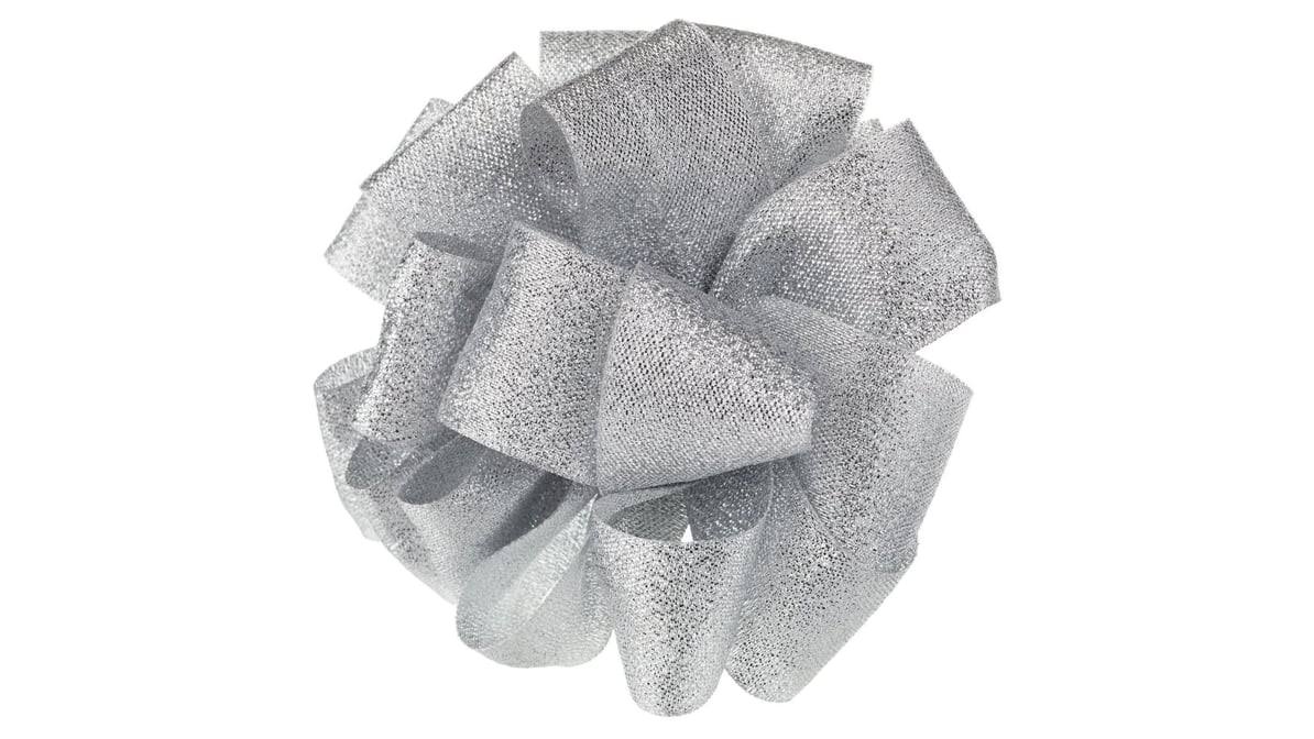 Hallmark Gift Bow, Silver Metallic