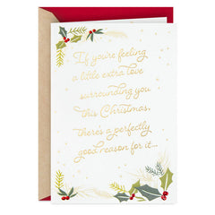Hallmark Christmas Card, A Little Extra Love Christmas Card from US