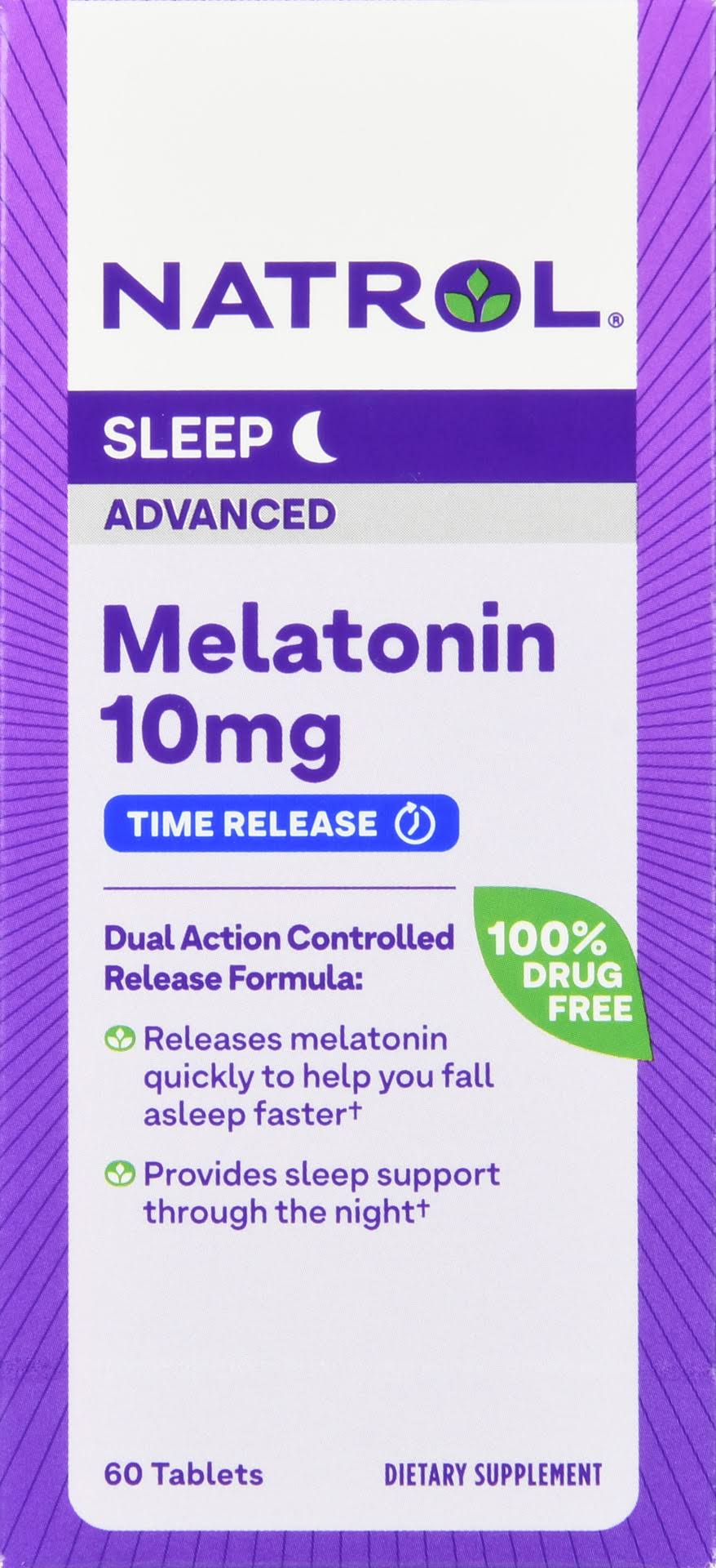 Natrol Melatonin Advanced Sleep 10 Mg Supplement (60 Tablets)
