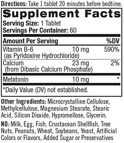 Natrol Melatonin Advanced Sleep 10 Mg Supplement (60 Tablets)