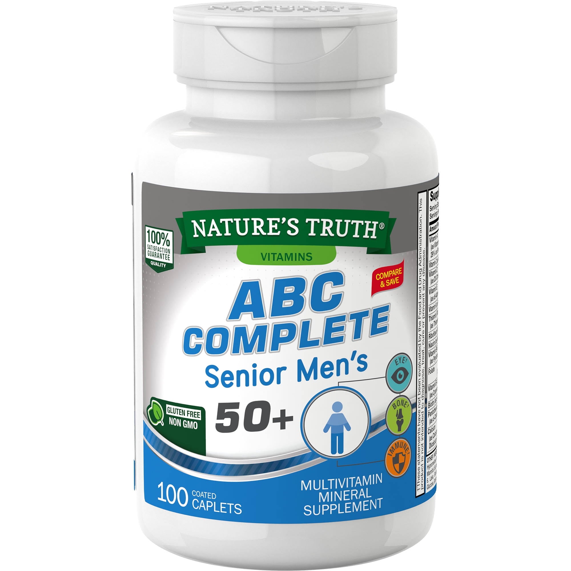 Nature's Truth ABC Complete Senior Men's 50+ 100 Caplets