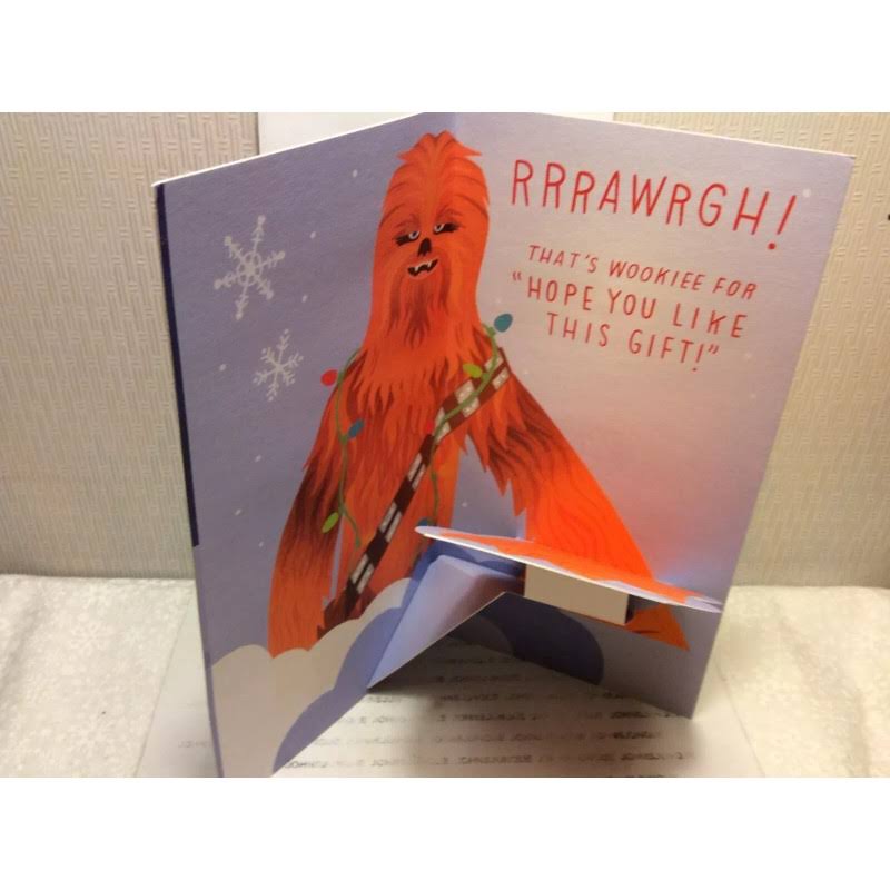 Hallmark Christmas Money/Gift Card Holder Greeting Card New w/Envelope Chewbacca