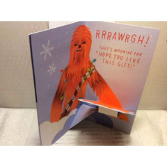 Hallmark Christmas Money/Gift Card Holder Greeting Card New w/Envelope Chewbacca