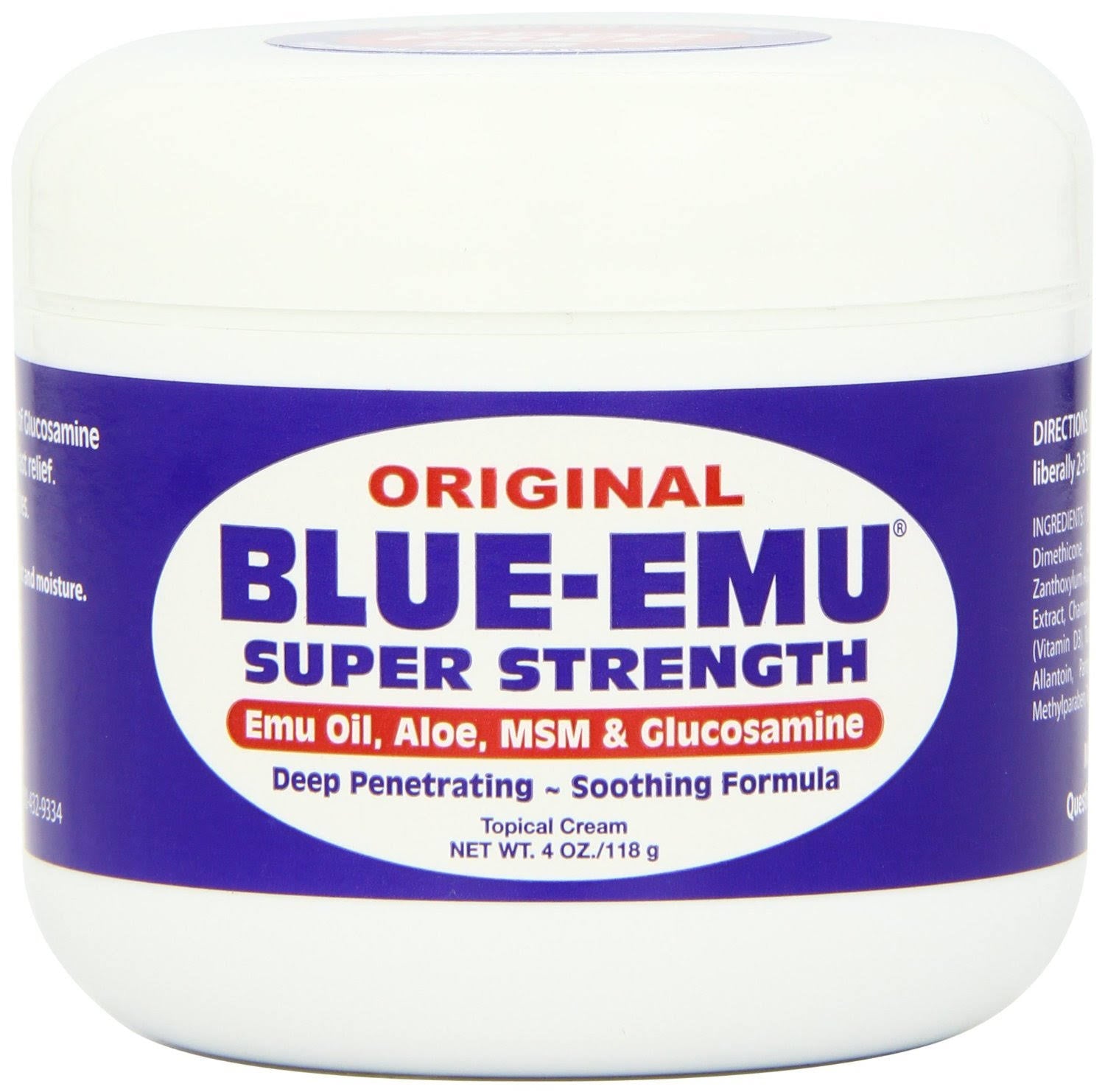 Blue-Emu Original Super Strength Pain Relieving Cream - 4 oz jar