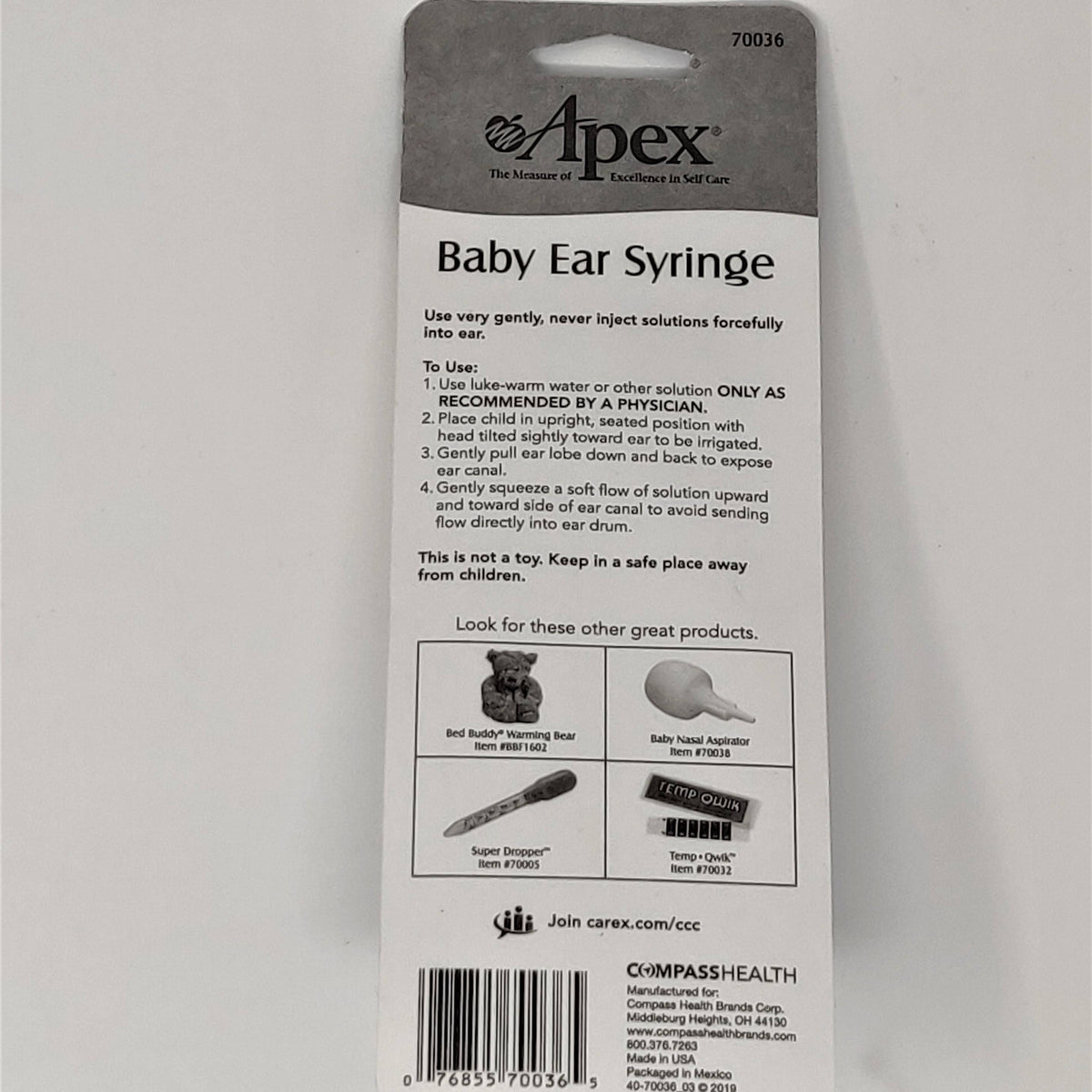Apex Baby Ear Syringe