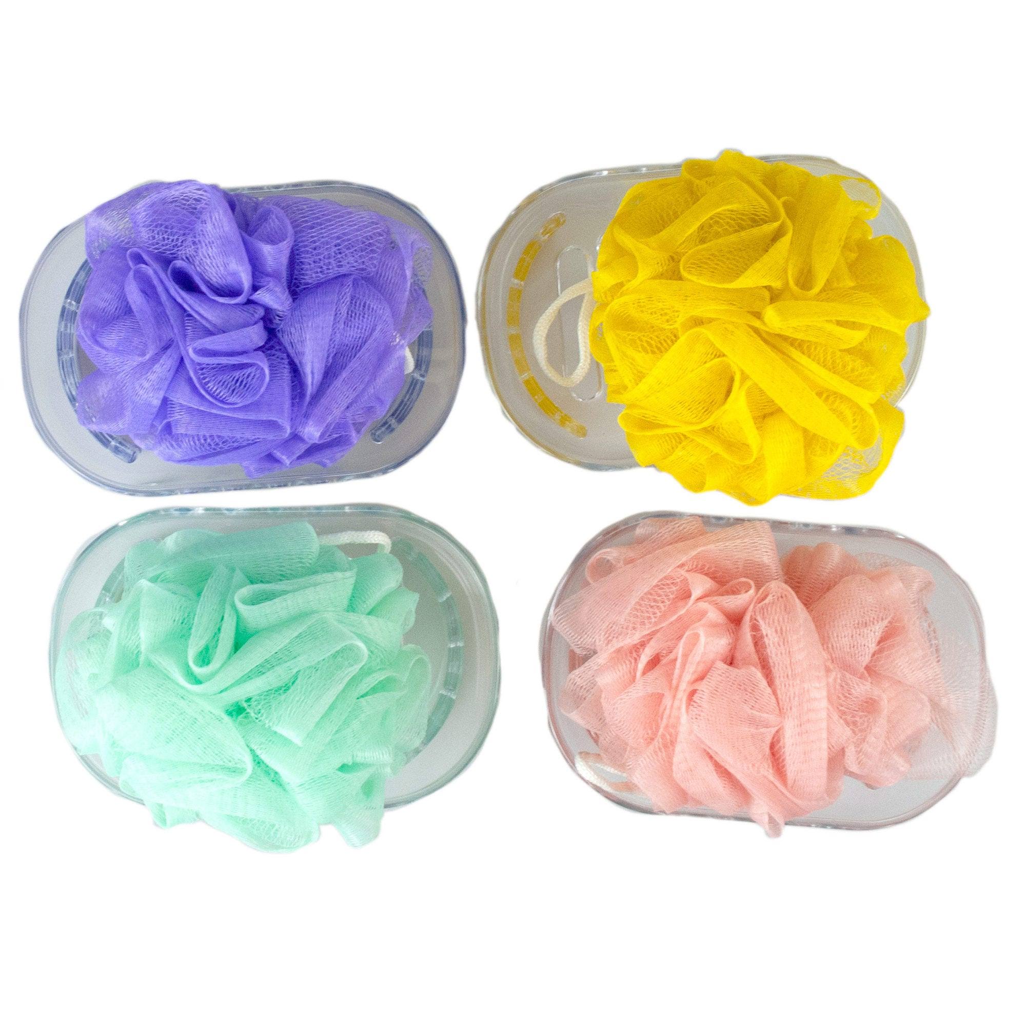 Body Scrubber with Tray in Assorted Colors