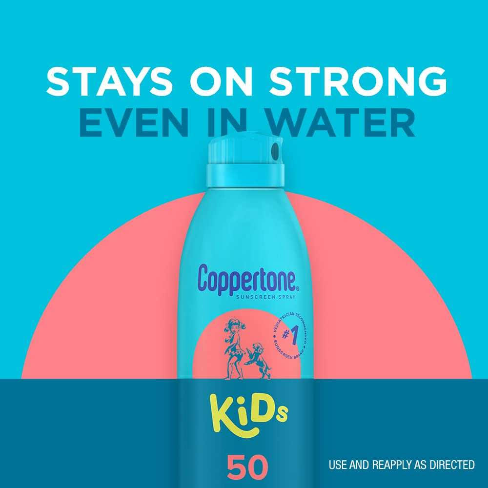 Coppertone Kids Broad Spectrum Sunscreen Spray, SPF 50, 5.5 oz