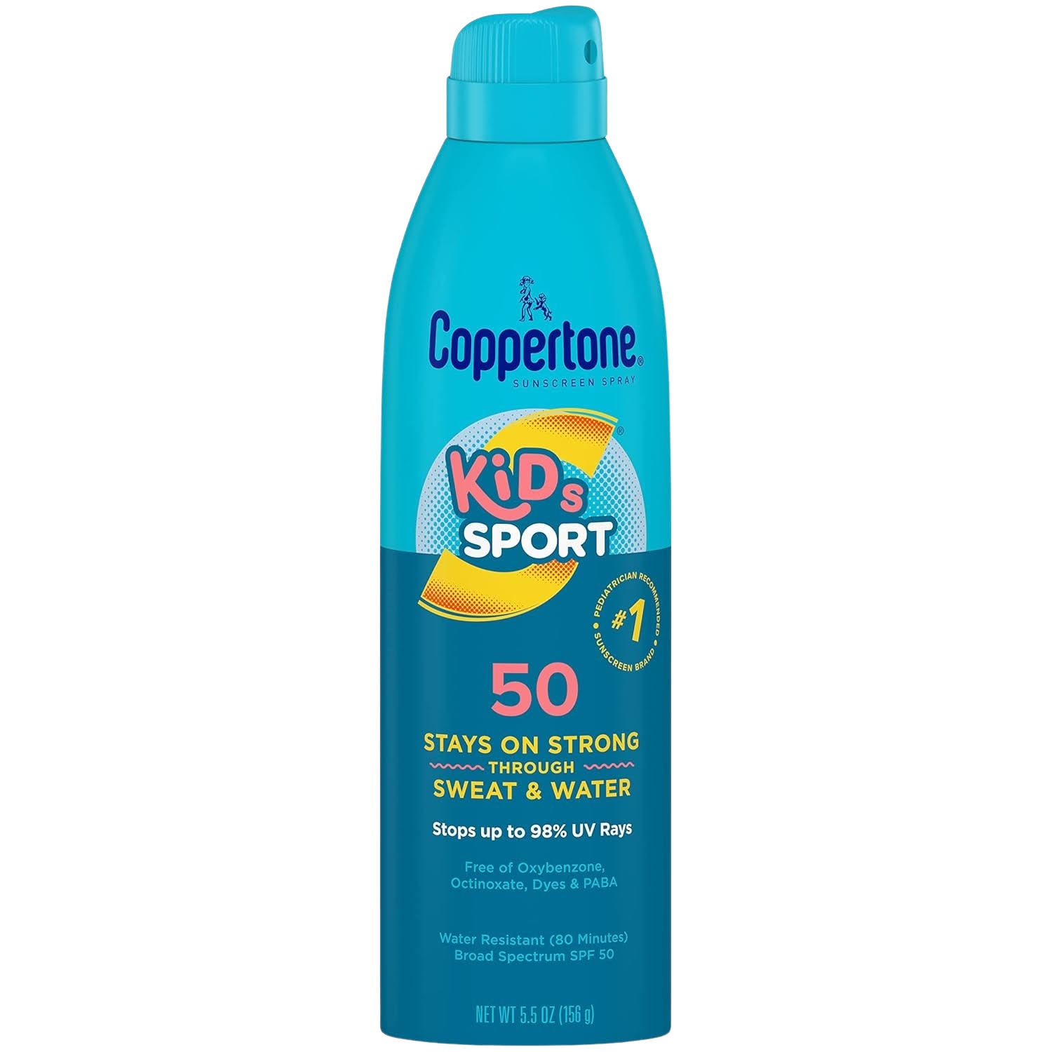 Coppertone Kids Broad Spectrum Sunscreen Spray, SPF 50, 5.5 oz