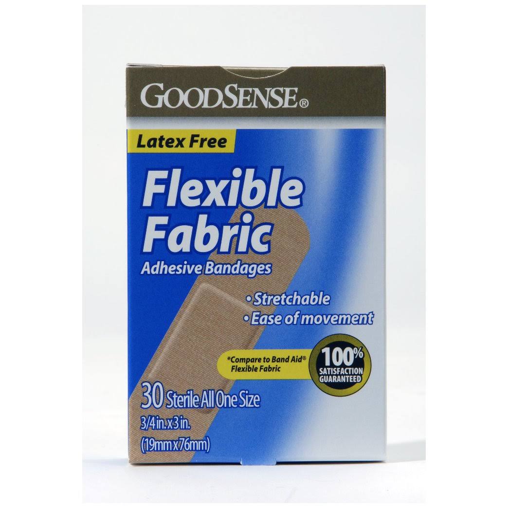Goodsense Flexible Fabric Bandages All 3/4 x 3 Size