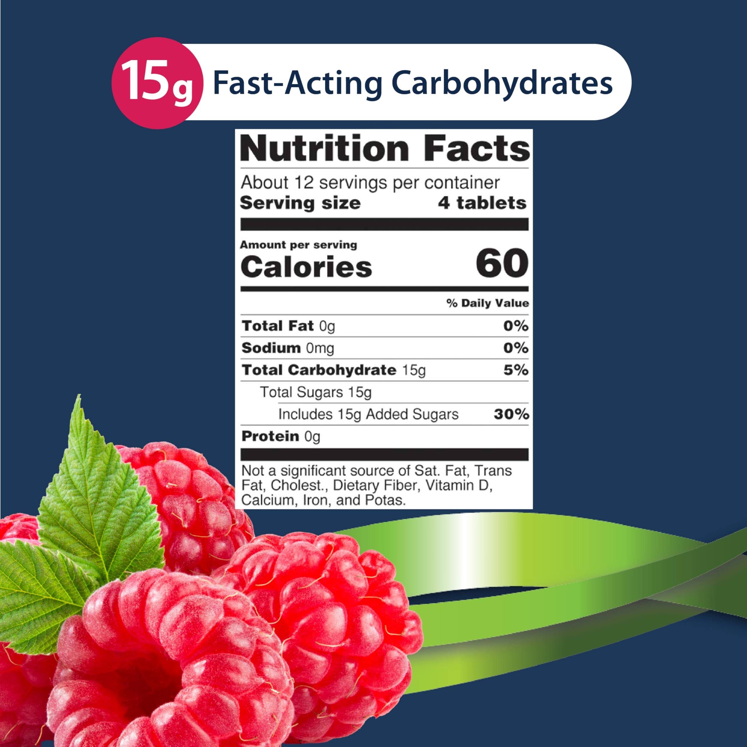 TRUEplus 50 Raspberry Glucose Tablets