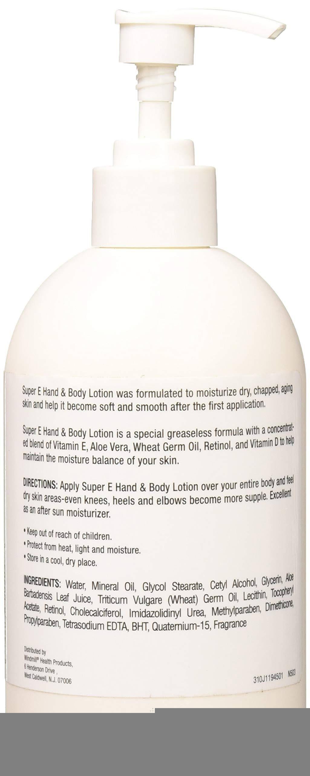 Windmill Super E Hand and Body Lotion 16 oz