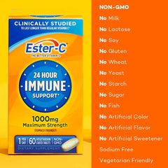 Ester-C 1000 mg Coated Tablets, 60 EA